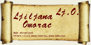 Ljiljana Omorac vizit kartica